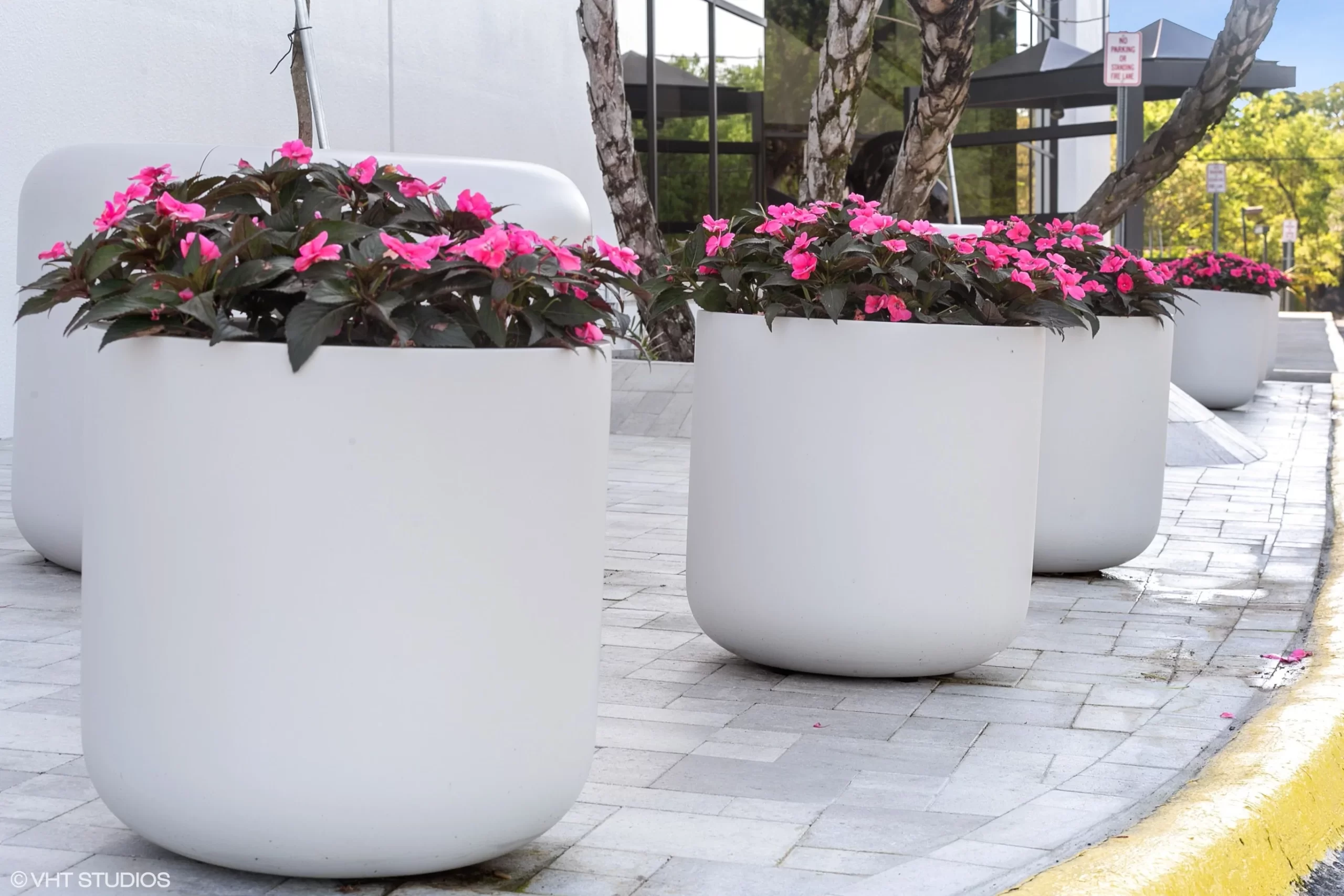 Cadde için Oval Saksı