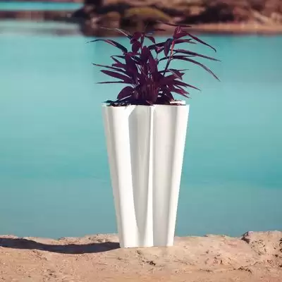 Konik Papatya Modeli Fiber Saksı