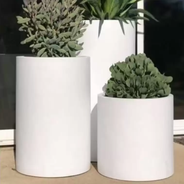 Modern Silindir Saksı Seti 3'lü
