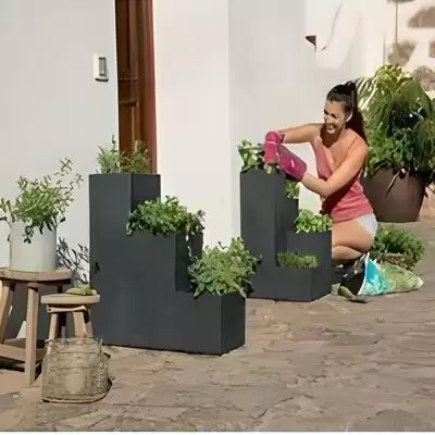 Basamaklı Fiber Saksı